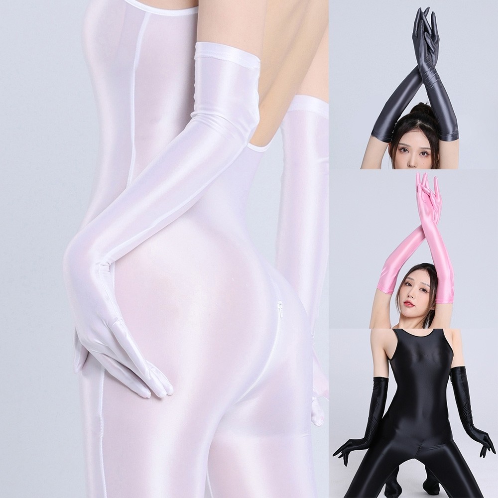 ถุงมือไม ่ มีรอยต ่ อเงางานแต ่ งงานเครื ่ องแต ่ งกายระบายอากาศตกแต ่ งชุดราตรี - รูปที่ 5