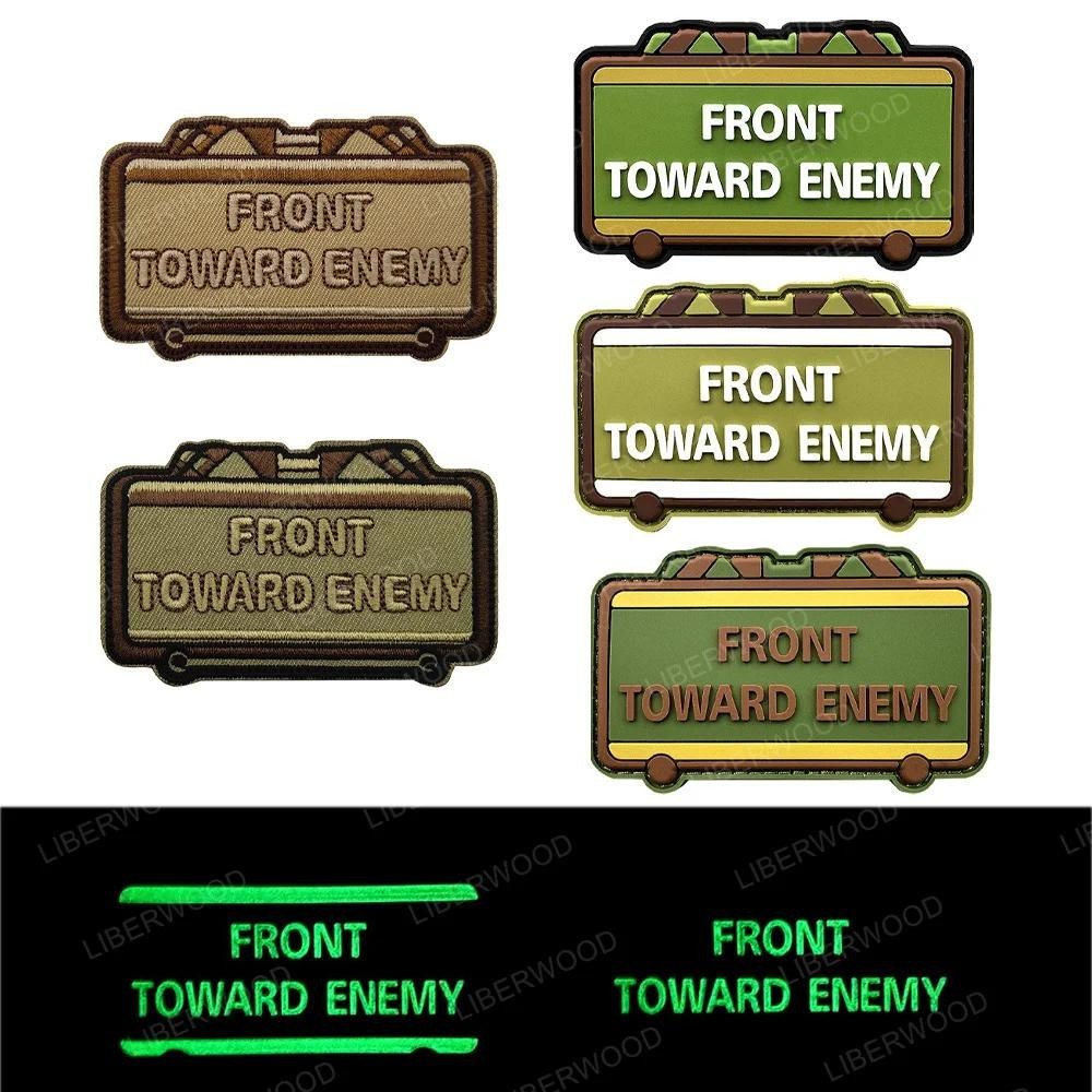 ปักด้านหน้า Toward Enemy ยุทธวิธี velcro Patch Touch Fastener Badge PVC ยางกล้องโทรทรรศน์ Ageency Arms Emblem Appliques - รูปที่ 4