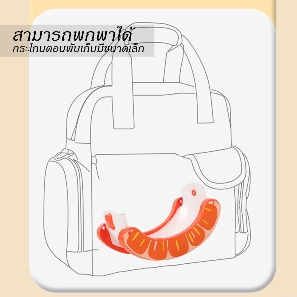 กระโถนนั่งเด็กพกพา 2in1 ปรับเป็นที่นั่งเล่นได้ ลายผลไม้ ทำความสะอาดง่าย ราคา ถูกที่สุด ดีลบีเคเค แกลเลอรีภาพที่ 6