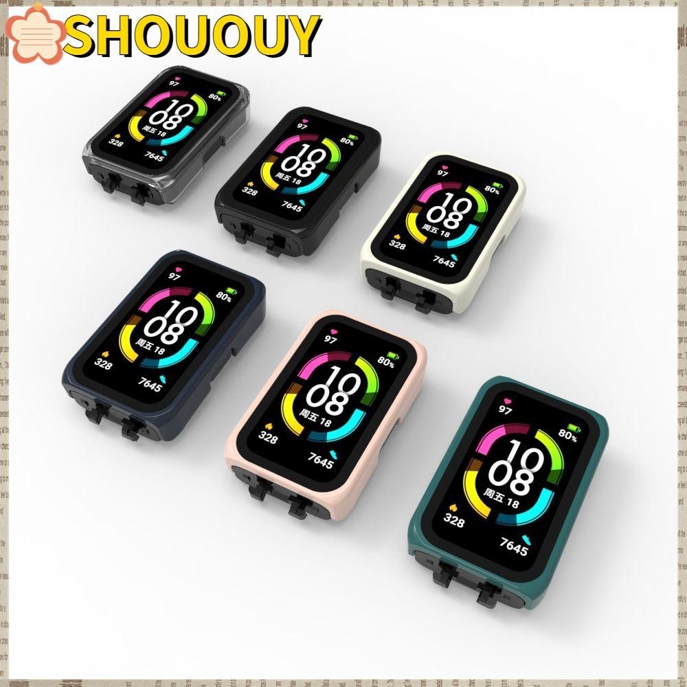 Shouyouy Cover Hard Shell Full Coverage PC Shell สําหรับ Huawei Band 6 Honor Band 6
