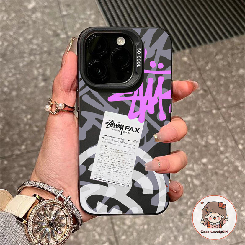 ส่งจากไทย โลโก้แบรนด์แฟชั่น เคส IPhone 15 11 13 14 Pro Max XR พสัส13 12 Pro 7 8 Plus SE X Xs Max Hard Case