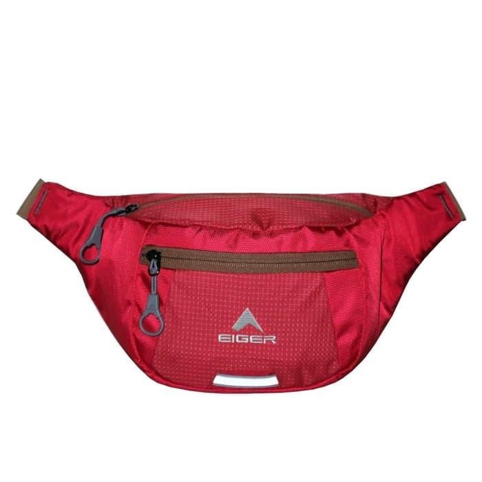 EIGER WAIST BAG GRADIENT L WAIST BAG - สีแดง