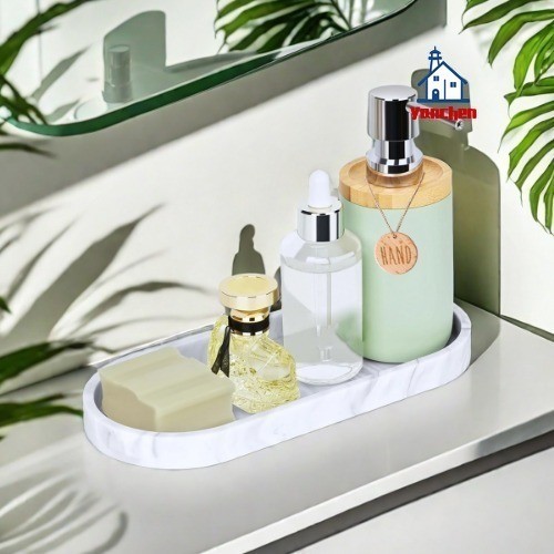 รูปไข่เคาน์เตอร์ซิลิโคนถาดซิลิโคนถาดแบนเคาน์เตอร์ตู้ทําสบู่ถาดน้ําหอมแชมพูตู้ทําสบู่ถาดเก็บอุปกรณ์ครัว - รูปที่ 3