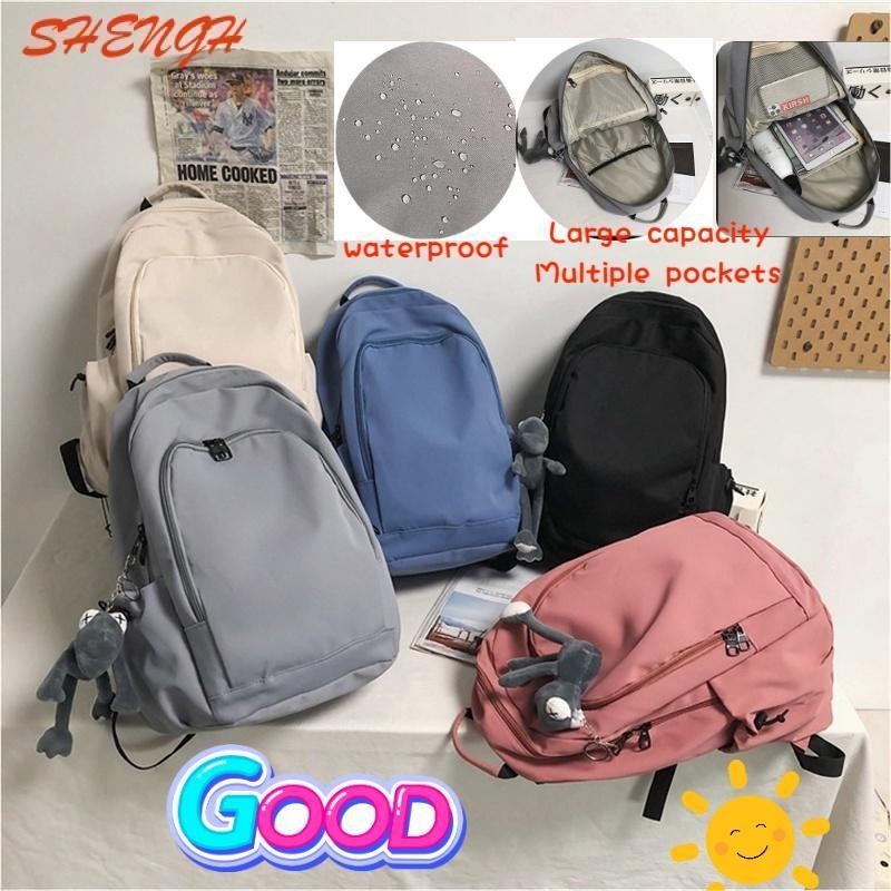 15.6-inch cute student backpack schoolbag female Korean ins style waterproof laptop fashion travel bagbackpack | Beg Gal