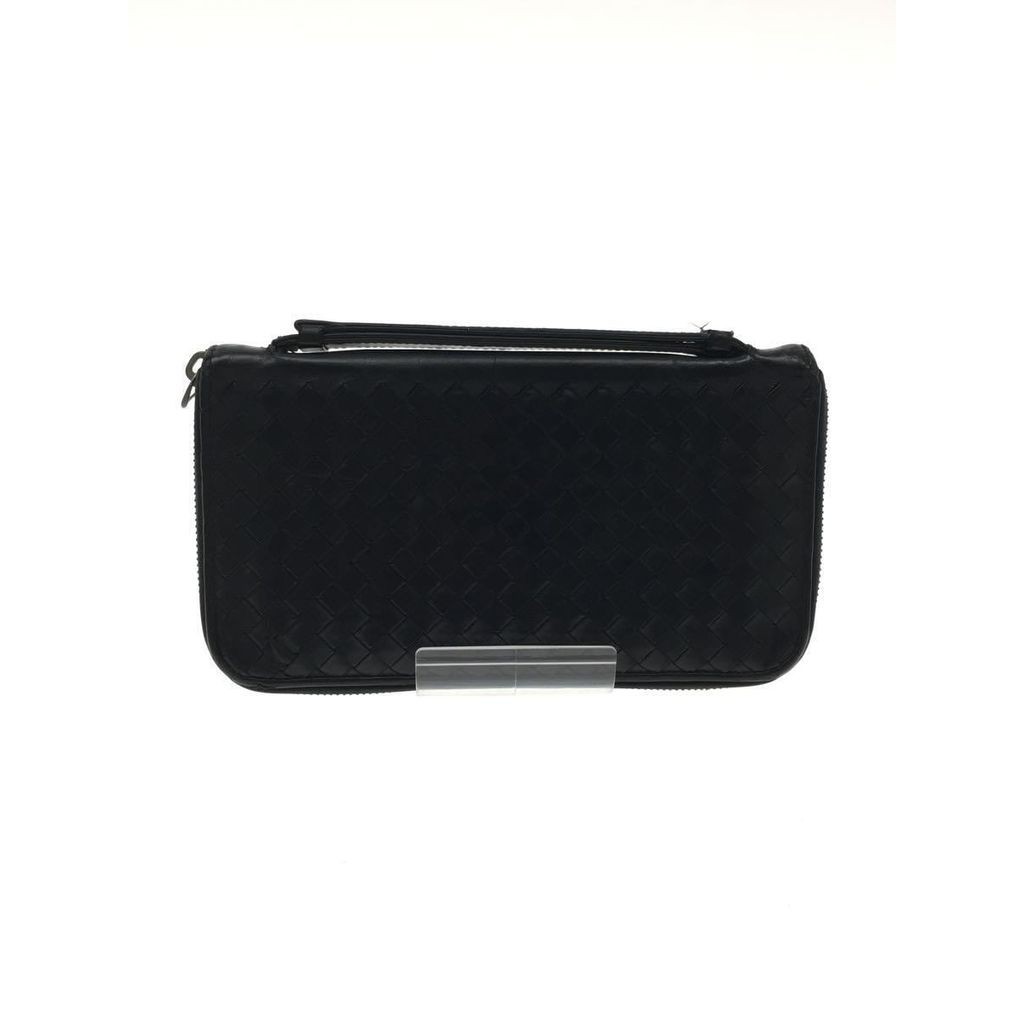 Bottega Veneta(โบเตก้า เวเนต้า) Long Wallet V4651 169730 Leather Mens Black Direct from Japan Secondhand