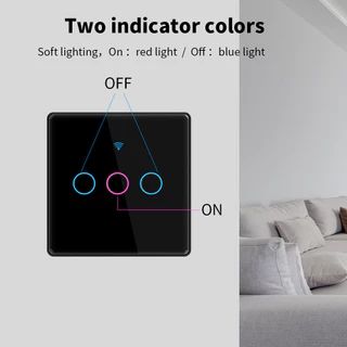 TUYA Smart Switch สวิตช์ไฟ WIFI TUYA Smart Life 1/2/3/4 แก๊งค์ ทำงานร่วมกับ Alexa Google Home