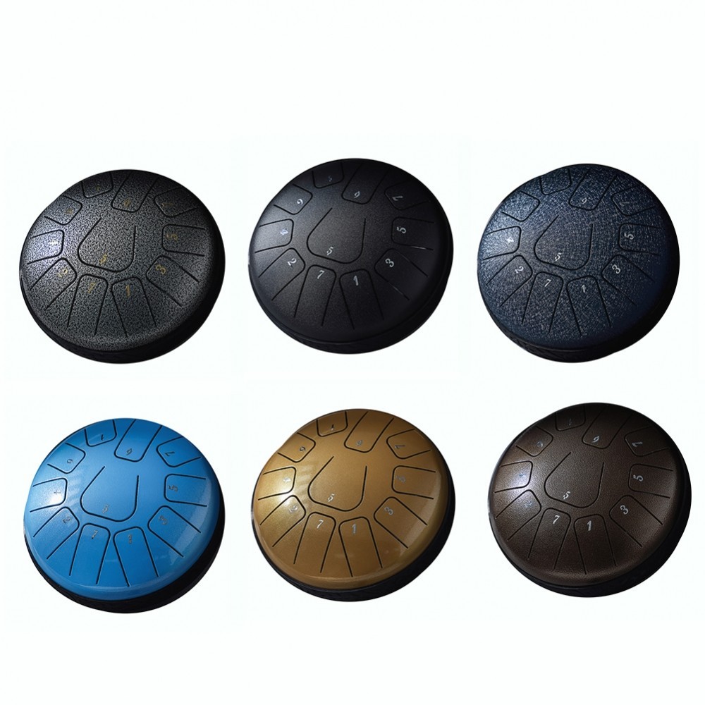 New Arrival~Steel Tongue Drum Set 6 Inch 11 Tune Handpan Drum Percussion Musical Instruments