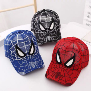 เด ็ ก Spiderman Web Cap Breathable เบสบอลหมวกเด ็ กฤดูร ้ อ…
