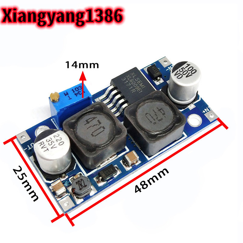 Boost Buck DC-DC ปรับ step up down Converter XL6009 โมดูลแรงดันไฟฟ ้ าพลังงานแสงอาทิตย ์