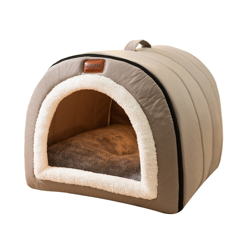 ฤดูหนาวสุนัขself-warming Puppy House Cozy Cat Sleepingเต ็ นท ์ Caveเตียงในร ่ มลูกแมวNest Kennel Hutสําหรับสุนัขขนาดกลางขนาดเล ็ กแมว