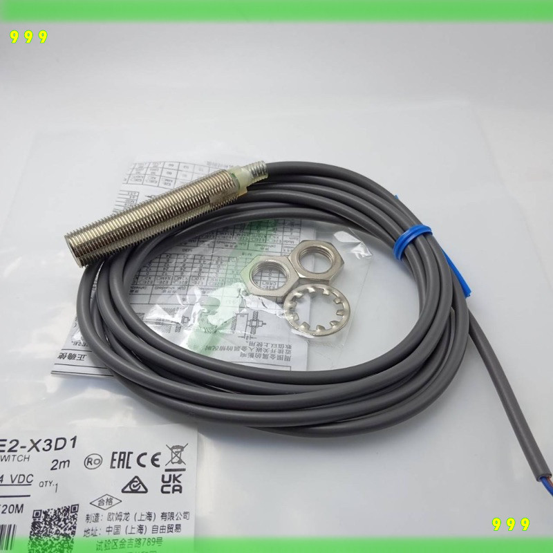 E2E-X3D1-N / E2E-X3D1-N-2 หัว 12mm ระยะจับ 3ทท จับ โลหะ 2สาย NO 12V-24V