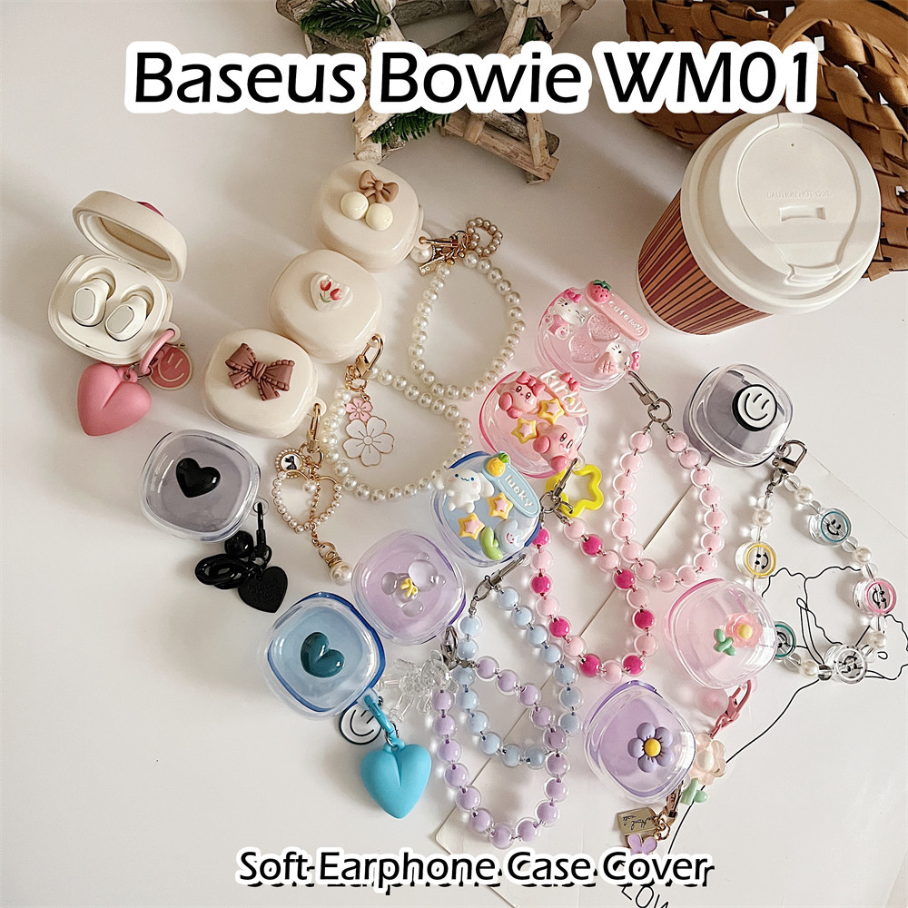 พร้อมส่ง! นําไปใช้กับ Baseus Bowie WM01 เคส Case เคสหูฟัง การ์ตูนนวัตกรรม ซิลิโคนนุ่ม เคส เคสหูฟัง
