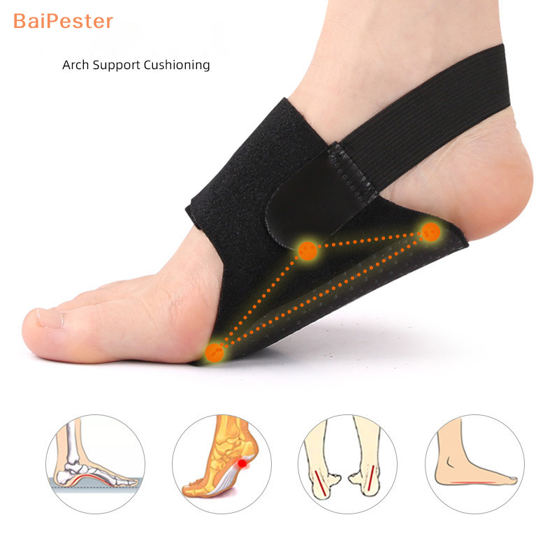 [BaiPester] เท้าแบน Arch Support Orthopedic Insoles Pads สําหรับรองเท้าผู้ชายผู้หญิงเท้า Valgus Varus กีฬา Insoles รองเท้าแทรกเบาะ