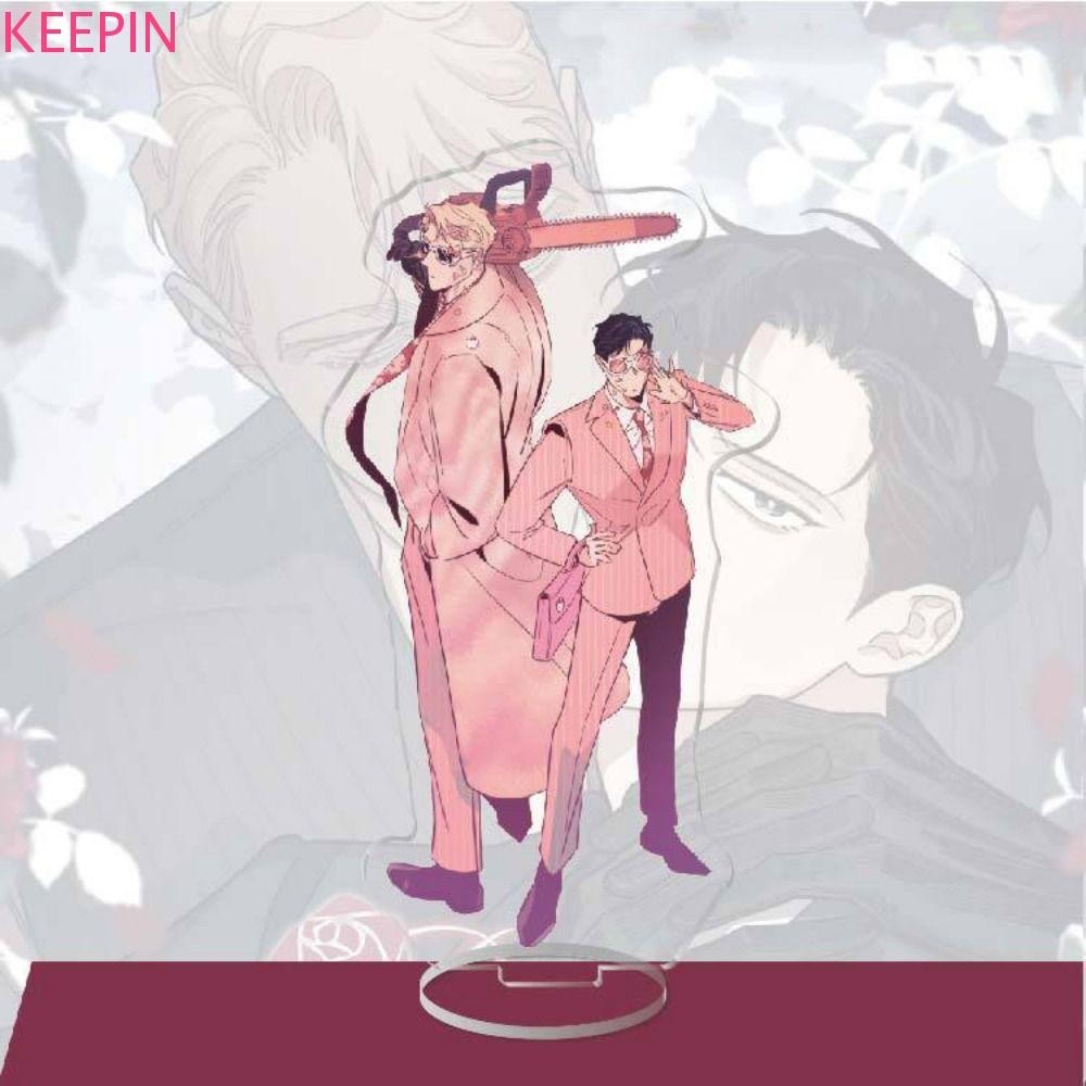 Keepin แชมเปญและดอกกุหลาบอะคริลิค Stand,อะคริลิคเกาหลี BL Manwha อะคริลิค Stands, ตัวอักษรผู ้ ถืออะนิเมะ BL สองด ้ านเกาหลีอะนิเมะรุ ่ นแผ ่ น Man