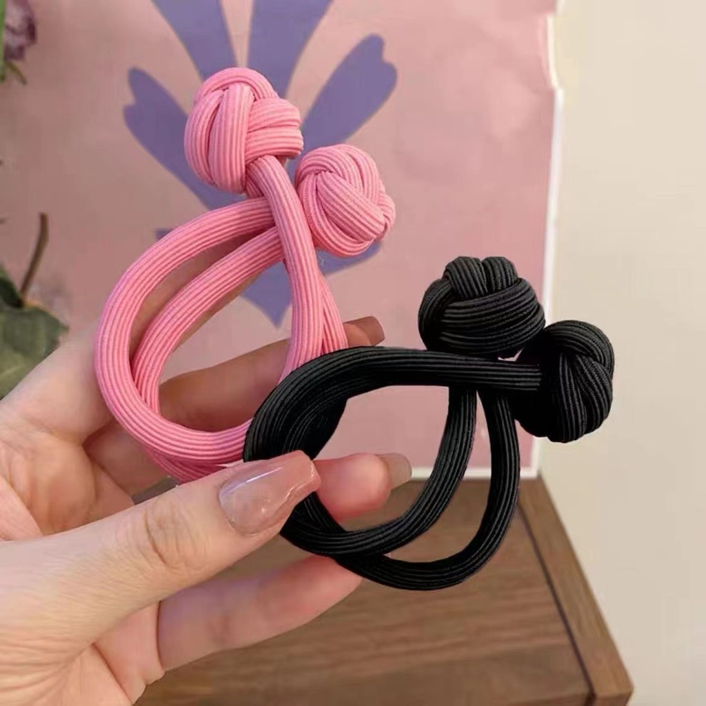 สไตล ์ จีนยืดยางผมวงหัวเชือก Scrunchie ผมผูกอุปกรณ ์ เสริมผม