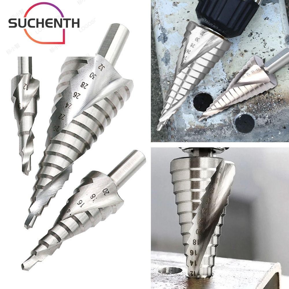 Suchenth Step Drill Bit 4mm-12m Multi-function Stainless Steel Punching Metal Drill – โปรปัง