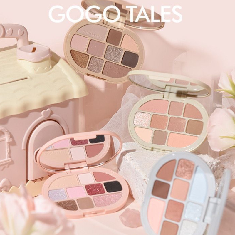 GOGO TALES พาเลทอายแชโดว์ Lolita Eyeshadow Palette Blush Contour และ Highlight All-In-One Palette