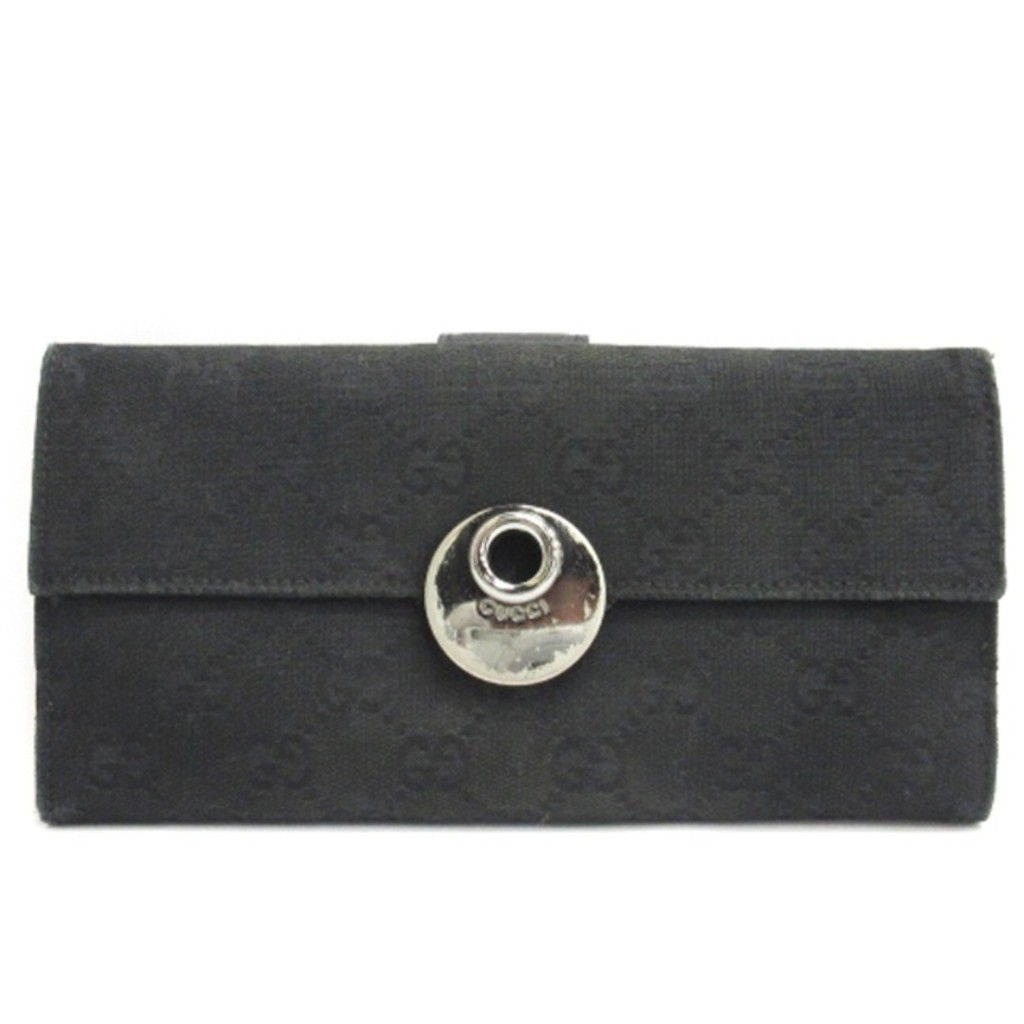 Gucci GUCCI GG canvas long wallet 120931 black ■ECS Direct from Japan Secondhand