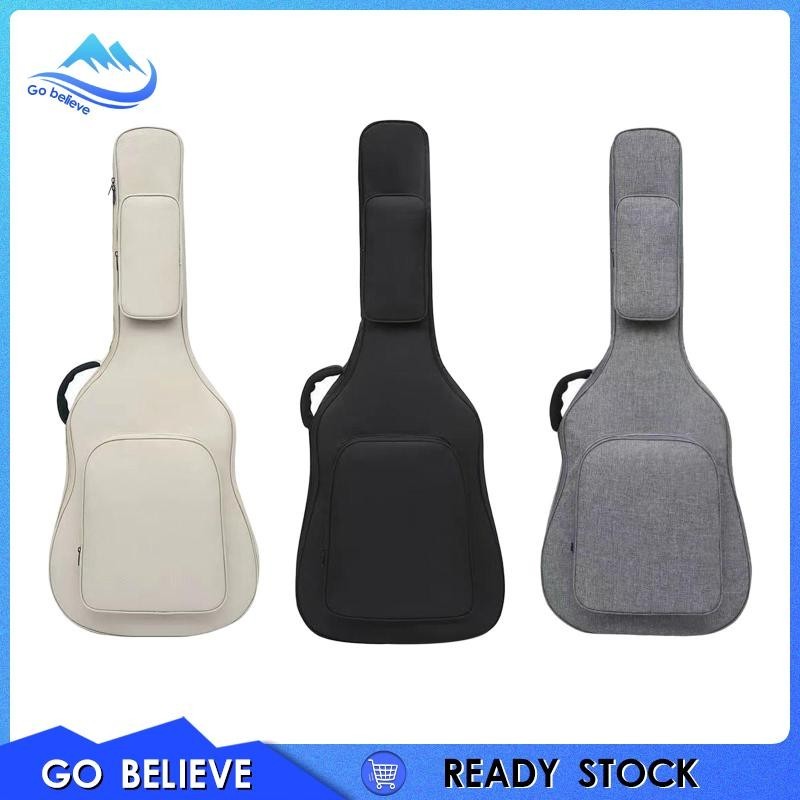 [ชีวิตสูง1] กระเป๋ากีต้าร์โปร่ง 41 นิ้วพร้อมที่จับกระเป๋าเป้สะพายหลังกรณีพกพาสําหรับเครื่องมือกีตาร์