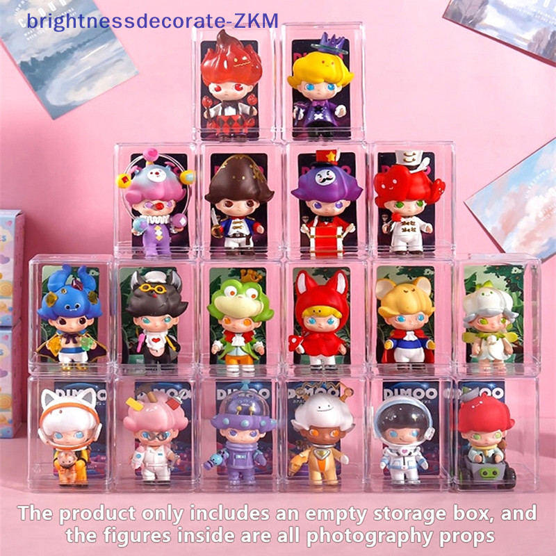 [brightnessdecorate ] Figure Doll Display Box Dust Proof Box Storage Box Showcase Model Protection C