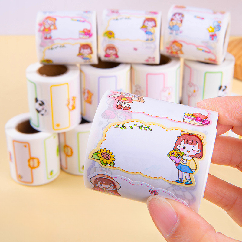สติกเกอร์ฉลาก ไอโอเคดีดีล1,สติกเกอร์ชื่ออุปกรณ์เครื่องเขียนกันน้ํา,สติกเกอร์เขียนซ้ําได้แบบมีกาวในตัวเปล่า