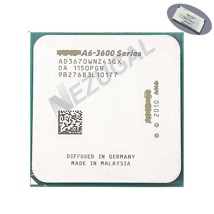 A6-3670 A6 3670 AD3670WNZ43GX AD3670WNGXBOX 2.7 Ghz Quad Core 4M 100W ซ็อกเก็ต FM1 CPU โปรเซสเซอร์