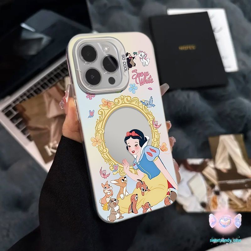 Candy-เจ้าหญิงสวยสีเงินโทรศัพท์มือถือกรณีเข้ากันได้กับiPhone XR XS 12 13 14 15 Pro MAX 6 7 8 Plus SE ไอโฟน11 ไอโฟน16 - รูปที่ 6