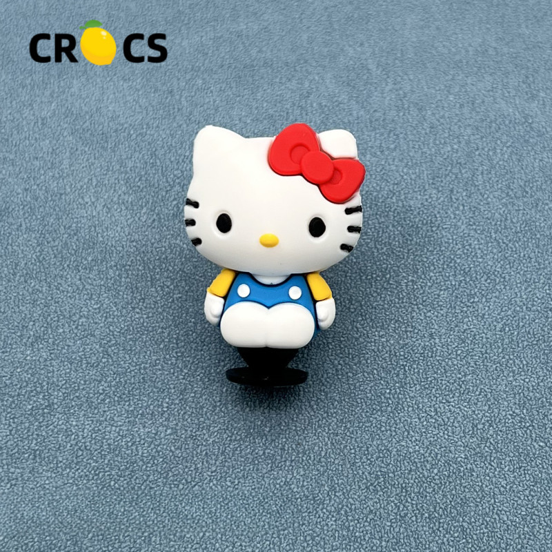 สไตล์ใหม่รองเท้า Crocs ดอกไม้ jibbitz Hole รองเท้าอุปกรณ์เสริม Crocs รองเท้าอุปกรณ์เสริมตกแต่งสามมิติ KT Cat