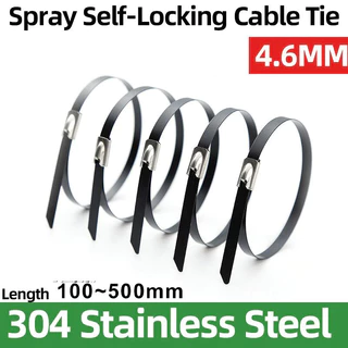 100 ชิ้น เคเบิ้ลไทร์สแตนเลส 304 Cable tie กว้าง 4.6mm x100/250mm สายรัดเคเบิ้ลไทร์