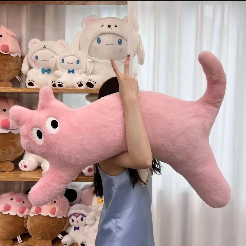 แมวยาว Dopamine ตุ ๊ กตาของเล ่ นตุ ๊ กตาโซฟาเบาะสาวของขวัญตุ ๊ กตาเตียงน ่ ารัก
