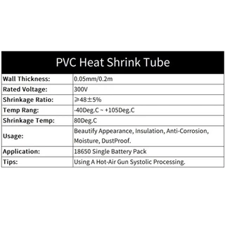 PROS 1 เมตร/แพ็คหดฟิล์ม, Li-ion Wrap PVC ท่อหดความร้อน, กว้าง 70-200 มม.หลายขนาด 18650 แบตเตอรี่แพ็คเทปแขน