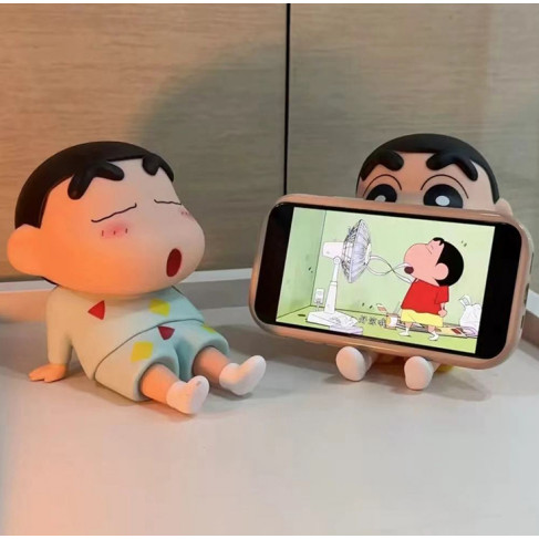 น่ารัก ดินสอสี หน้าแข้ง-ชาน ที่วางโทรศัพท์มือถือเดสก์ท็อปการ์ตูนชั้นเก็บของเดสก์ท็อปตกแต่ง小新手 คอมพิวเตอร์支架