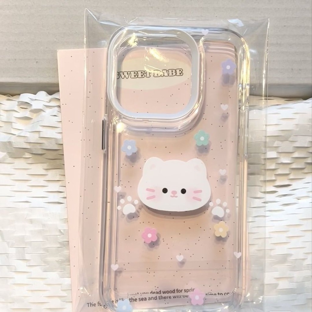 {เคสใส } ลายตีนแมวแมวน ่ ารักซิลิโคนใสเคสโทรศัพท ์ นุ ่ มเหมาะสําหรับ iPhone x/xs/xr/xsmax/7/8plus/11Promax/12/13/14Promax/15 เคสป ้ องกันแบบรวมทุกอย ่ างกันกระแทก