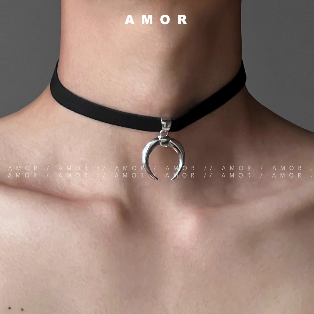 Crescent Simple Spice Girl Collar Y2K Subculture Crowd Design Sweet Cool Girl Neckchain Necklace