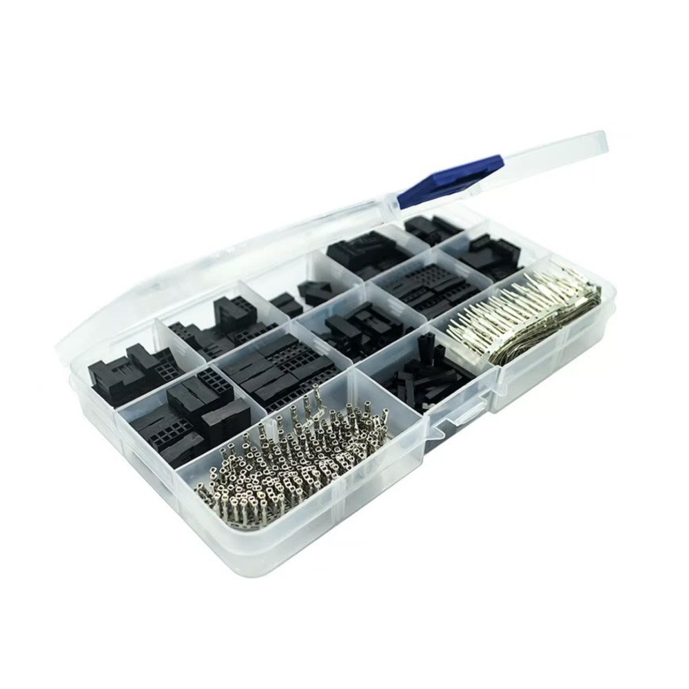 310pcs Dupont Connector 2.54 มม.Dupont สายจัมเปอร์ลวด Pin Header ชุดชาย Crimp Pins + หญิง Pin Termin