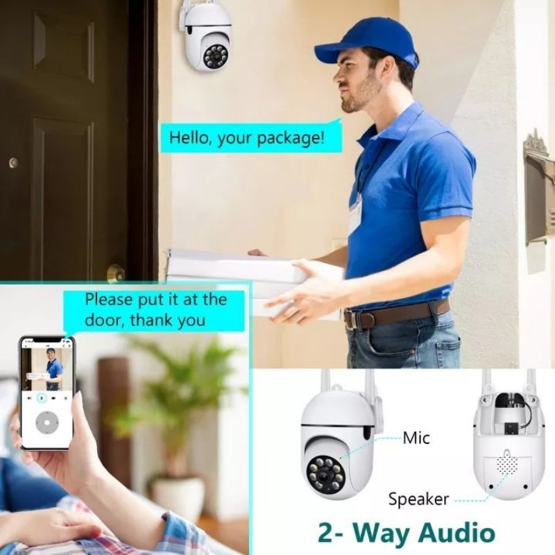 กล้องวงจรปิด V380wifi กล้องวงจรปิดไร้สาย กล้องipCCTV Camera การตรวจจับการเคลื่อนไหวกล้องวงจรปิดระยะไกล