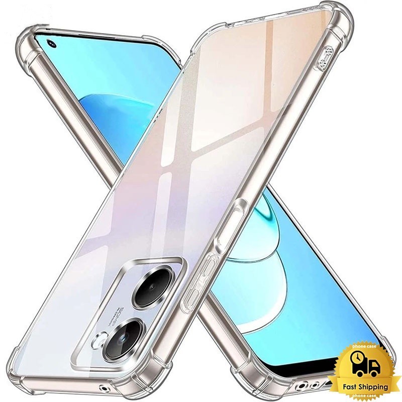 กันกระแทกเคส For Realme A7 A54 A58 C55 A57 C25 C15 C53 C51 C35 C33 C3 9I 5 6i F21 Pro โปร่งใสกรณี เค