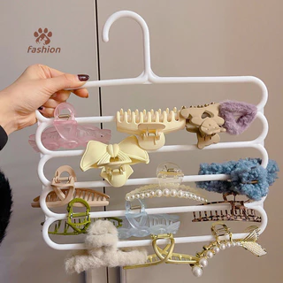 [แฟชั่น] Hair Claw Storage Rack Organizer ผู้ถือความจุขนาดใหญ่ Wall Hairpin แขวน Space al Storage Rack {TH}