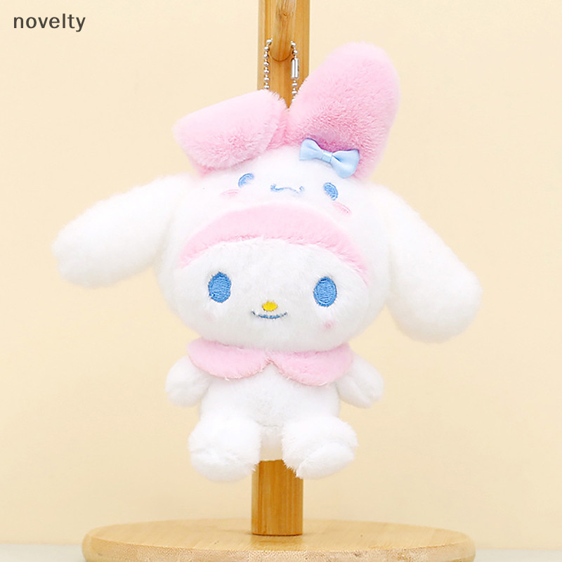 Nly พวงกุญแจน่ารัก Cinnamorol My Melody Kuromi พวงกุญแจของเล่นเด็ก Pompom Purin Pochacco ตุ๊กตาพวงกุญแจสาว N