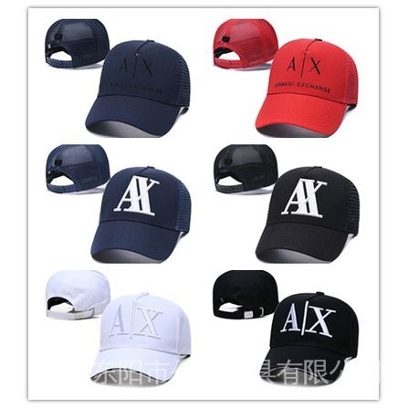 Xmpn Armani Exchange ดีขายใหม่ AX Armani luxury Exchange ออกแบบแฟชั่นเบสบอลหมวกผู้ชายผู้หญิงหมวกกีฬา