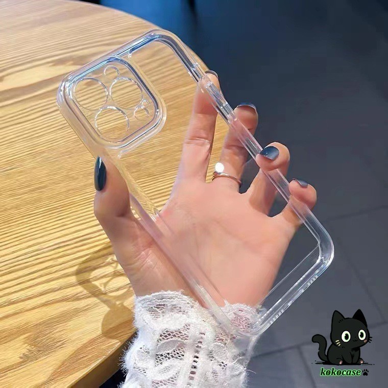 🚀ส่งจากไทย🚀เข้ากันได้ เคสไอโฟน11 13 15 14 12 Pro Max 15 14 7 8 Plus XR XS MAX คุณภาพดีใส TPU กรณีโทรศัพท์กันกระแทก