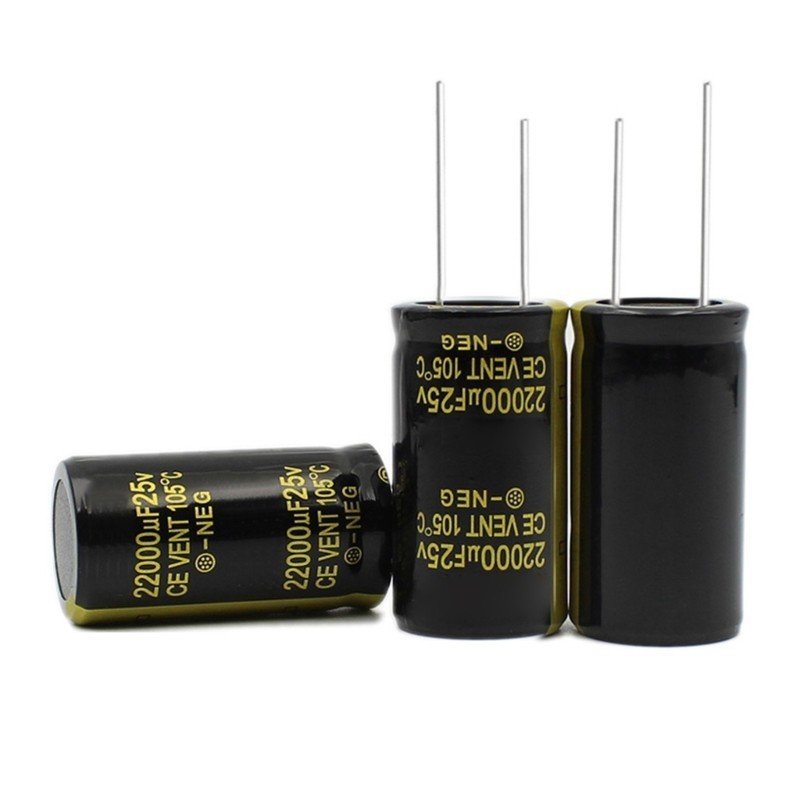 Aotoo ตัวเก็บประจุ 25V 22000UF Electrolytic Capacitor สําหรับ TV LCD Monitor วิทยุสเตอริโอเกม