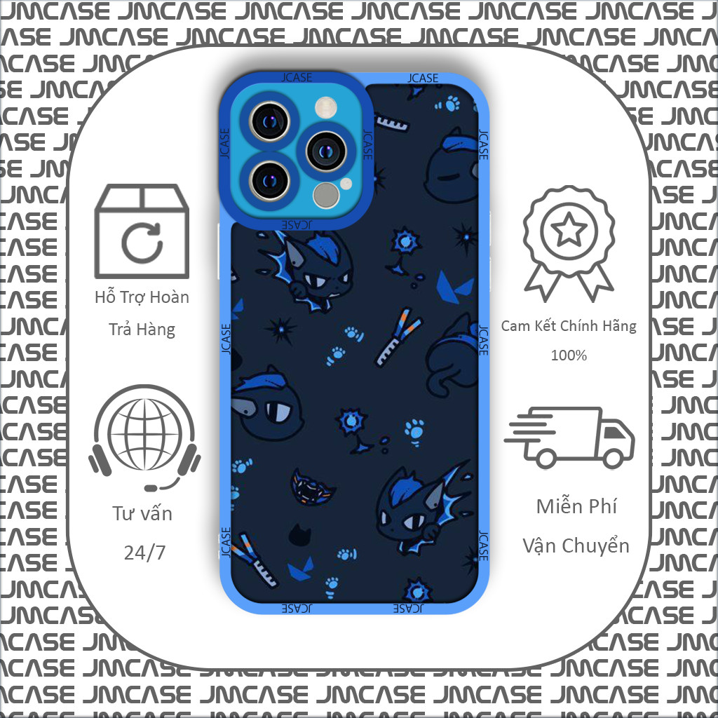 น่ารัก Samsung Xiaomi Oppo Yoru Valorant Chibi Game FPS เคส iPhone ขอบสี่เหลี่ยม