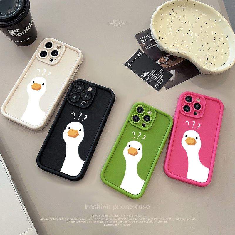 🔥ส่งจากไทย🔥เคส iphone 7P 8P 11 13 14 Pro Max กล้องป้องกันมิตรกับสิ่งแวดล้อมกันกระแทกดอก ห่านโง่ - รูปที่ 5