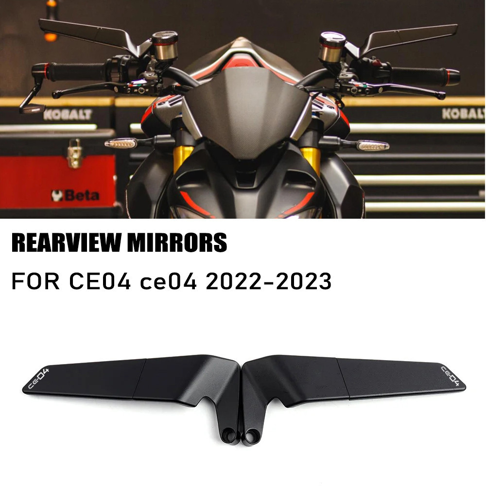 สําหรับ CE-04 CE 04 ce04 2022-2023 กระจกมองหลังรถจักรยานยนต์ใหม่ Winglet ที่มองไม่เห็นกระจกมองหลังหม