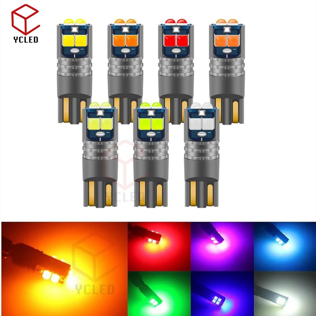 1คู่ ไฟหรี่ 6LEDชิปนูน ระบบแคนบัส T10 ไฟ 12V-24V (1คู่) Car รถจักร