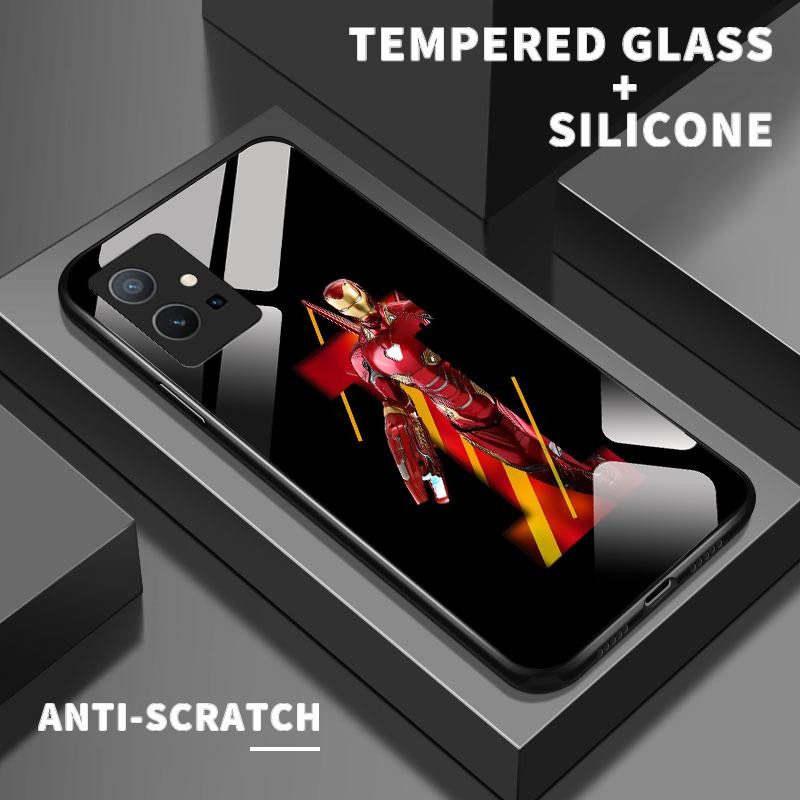 เหมาะสำหรับ VIVO Y75 5G Y75 4G Y75S Y72 Y73 Y76 Y7s Y85 Y89 กรณีโทรศัพท์ป้องกันการตกเคส Movies & Mus