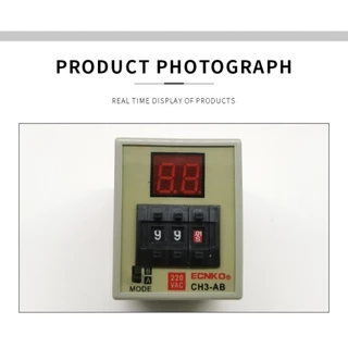 ไทเมอร์ดิจิตอล AH3D-DM CIKACHI ชิคาชิ แท้ 100% ( แถมฟรีซ็อกเก็ต ) ไทมเมอร์ TIMER คุณภาพสูง ( 0.01 วินาที – 990 ชั่วโมง )