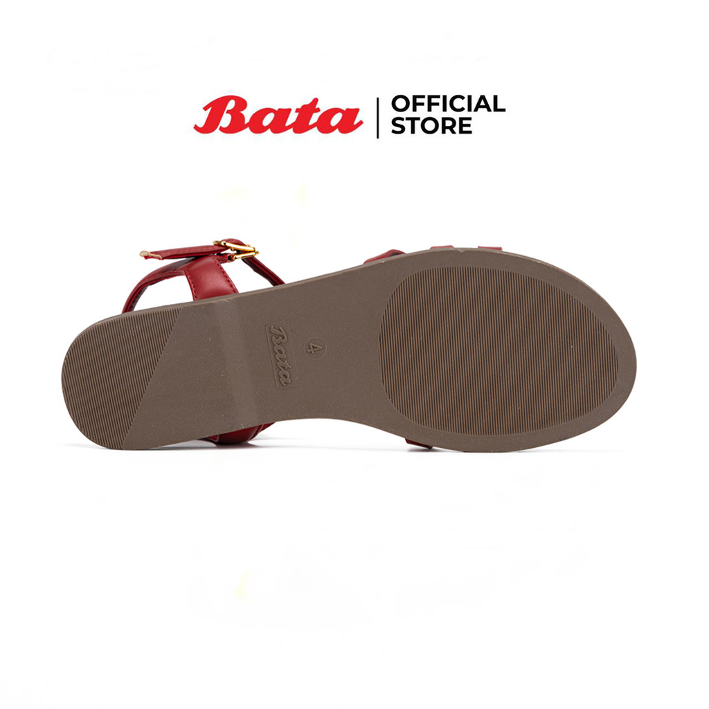 Bata บาจา รองเท้าแตะแฟชั่นแบบรัดส้น สวมใส่ง่ายน้ำหนักเบา สำหรับผู้หญิง รุ่น SOAKA สีแดง 5315084 สีดำ 5316084
