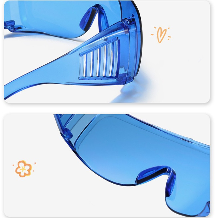 พร้อมส่งในไทย🚀แว่นกันน้ำ👓 กันลม แว่นสงกรานต์ สีสดใส🚀รุ่น：Z00 - รูปที่ 5